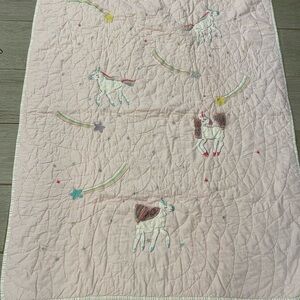 Pottery Barn Kids Unicorn Crib Quilt